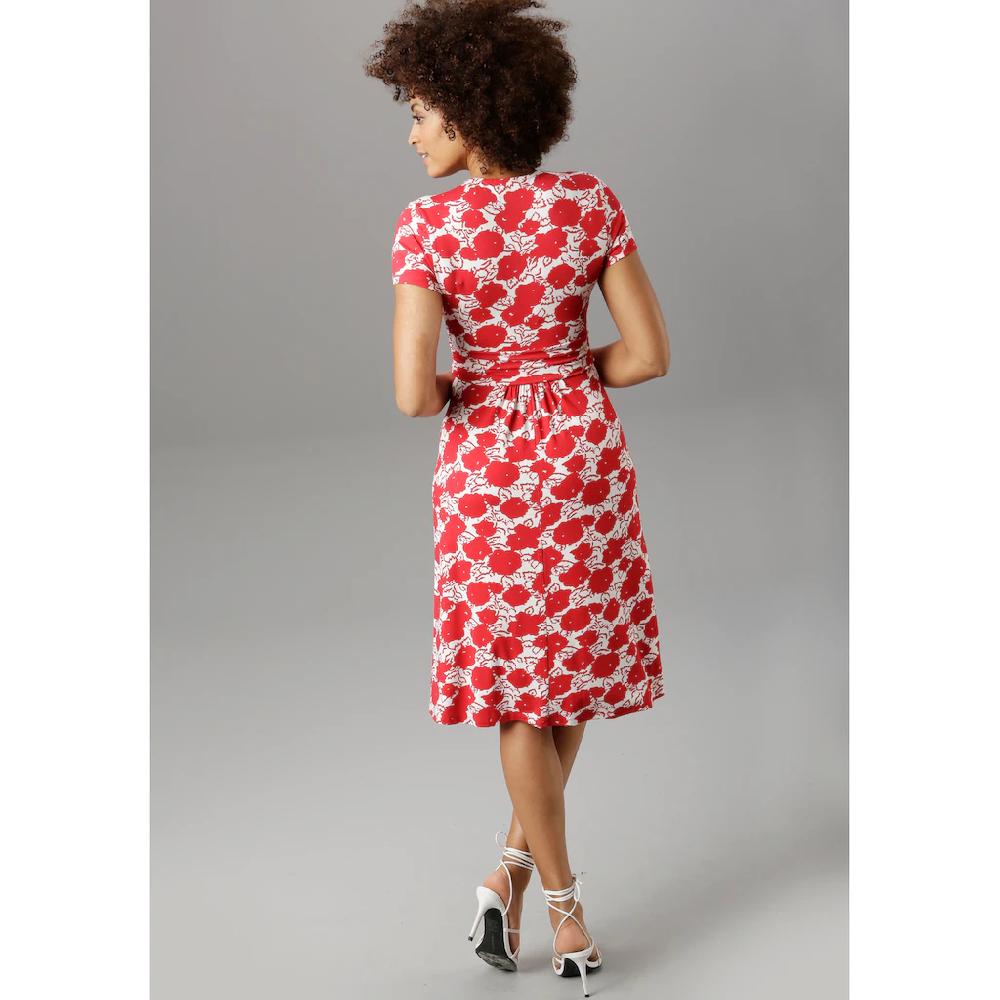 Aniston SELECTED Sommerkleid mit gewickeltem Ausschnitt Valentinstagsangebot