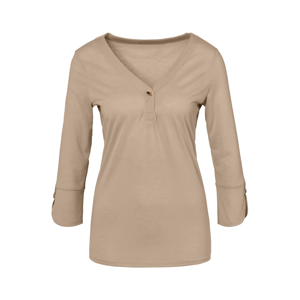 LASCANA Blusenshirt »mit Knopfdetails« aus weicher Qualität mit Viskose Jubiläumsangebot