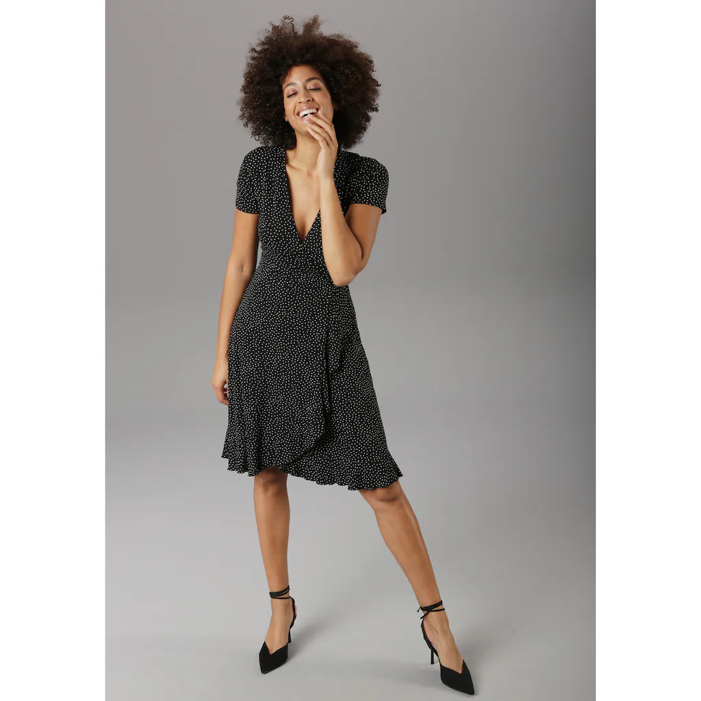 Aniston SELECTED Sommerkleid mit Volant Lagerräumung