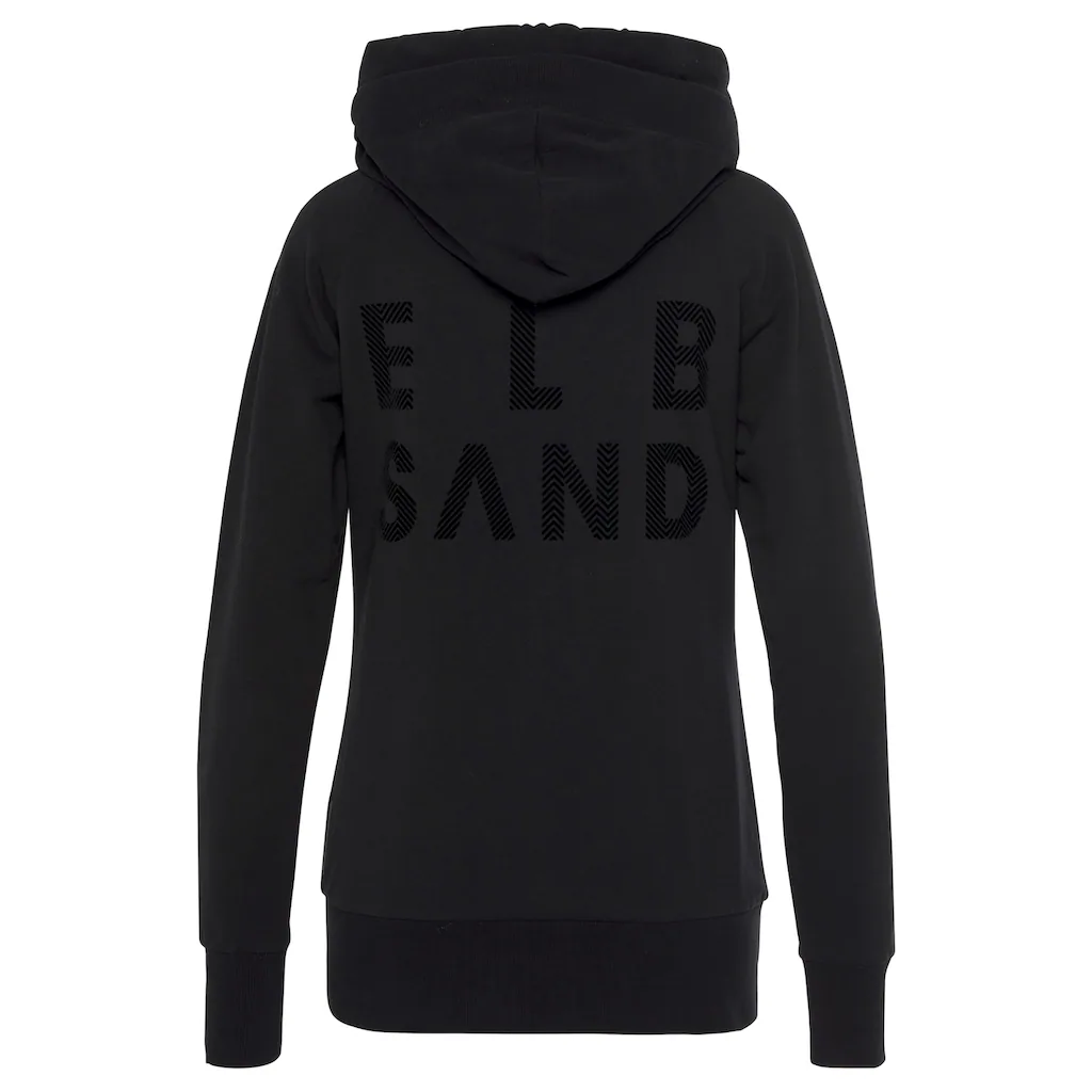 Elbsand Kapuzensweatjacke »Kria« mit Logodruck hinten lässige Freizeitjacke mit Taschen Top Angebot