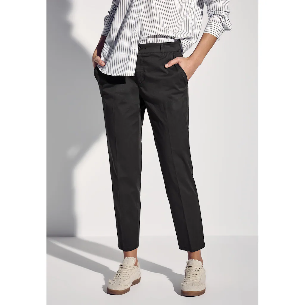 STREET ONE Chinohose mit Elastikbund