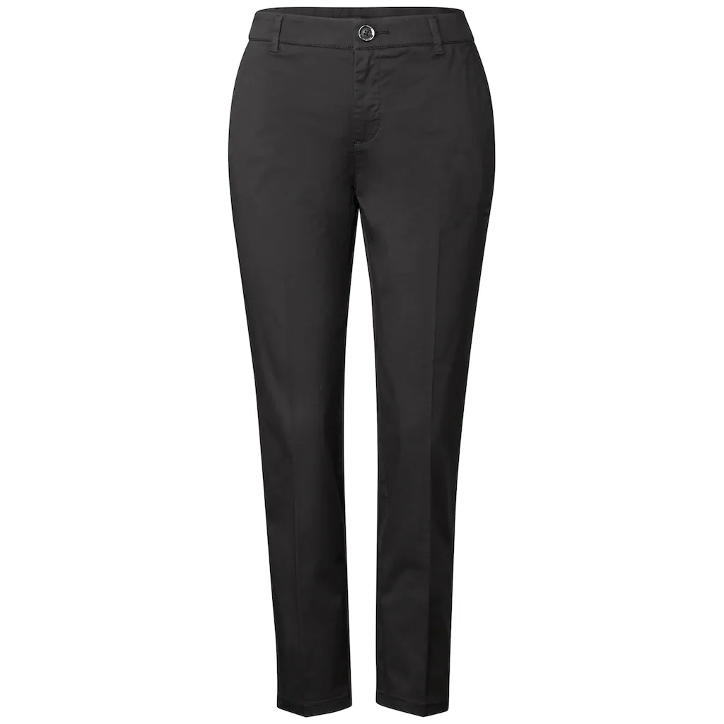 STREET ONE Chinohose mit Elastikbund Online Outlet