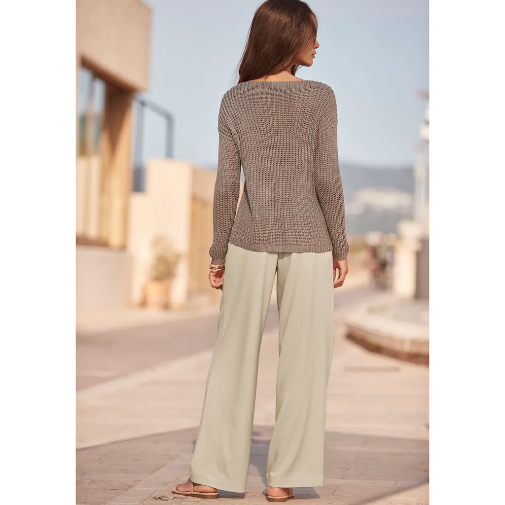 LASCANA Palazzohose im Business-Look elegante Anzughose mit Taschen Riesige Ersparnisse