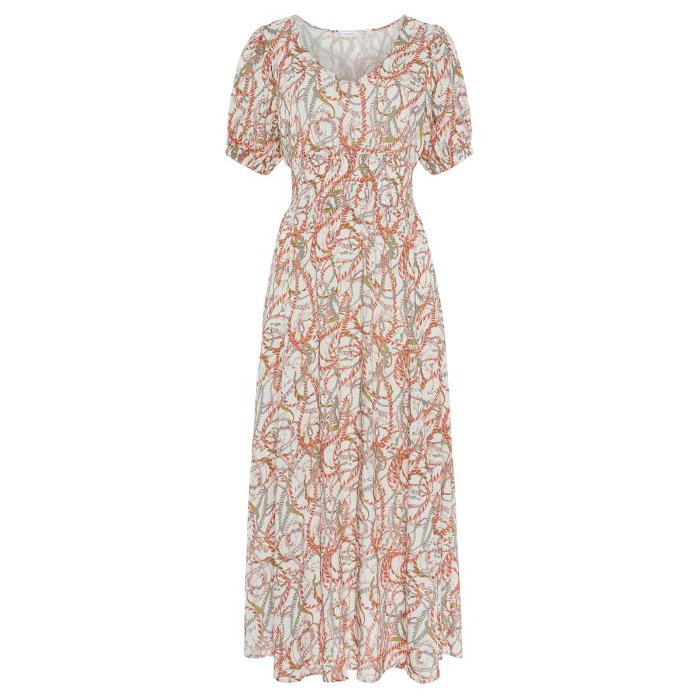 LASCANA Maxikleid mit Alloverdruck und V-Ausschnitt Sommerkleid Strandkleid Letzte 3 Tage