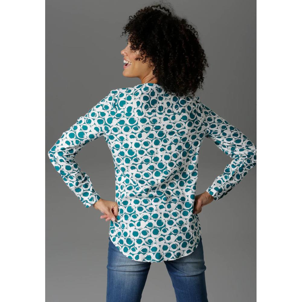 Aniston CASUAL Schlupfbluse mit krempelbaren Ärmeln Neueste Stile