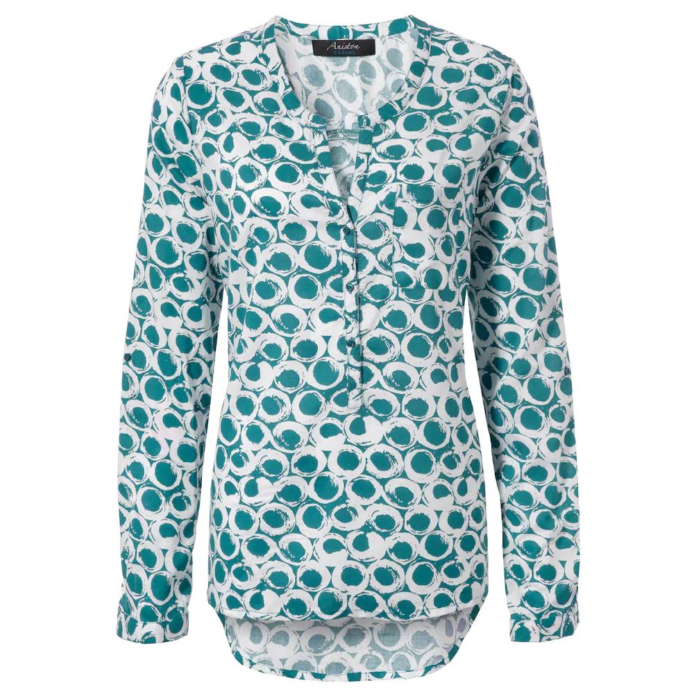 Aniston CASUAL Schlupfbluse mit krempelbaren Ärmeln Neueste Stile