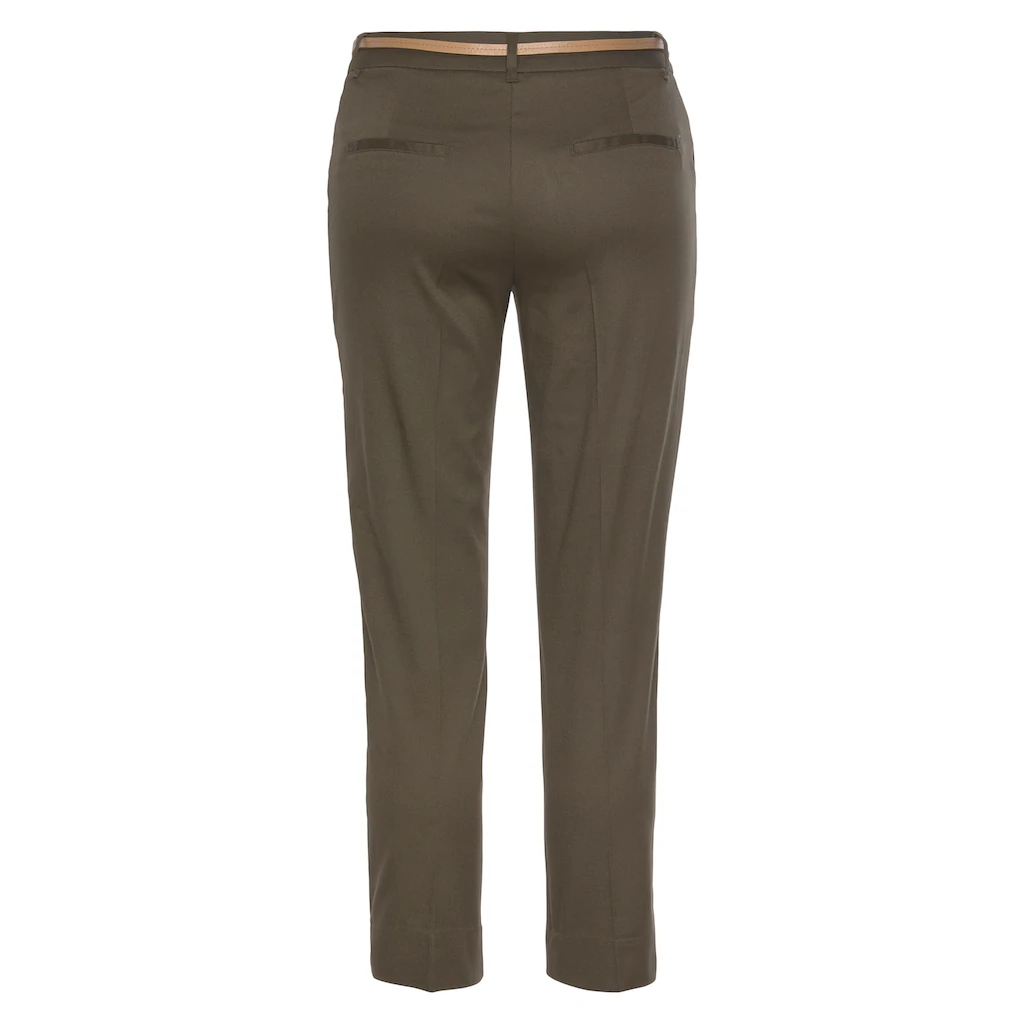 Vivance Chinohose (mit Gürtel in Lederoptik) in klassischer Basic-Form Stoffhose Business-Look Bis zu 50% Rabatt
