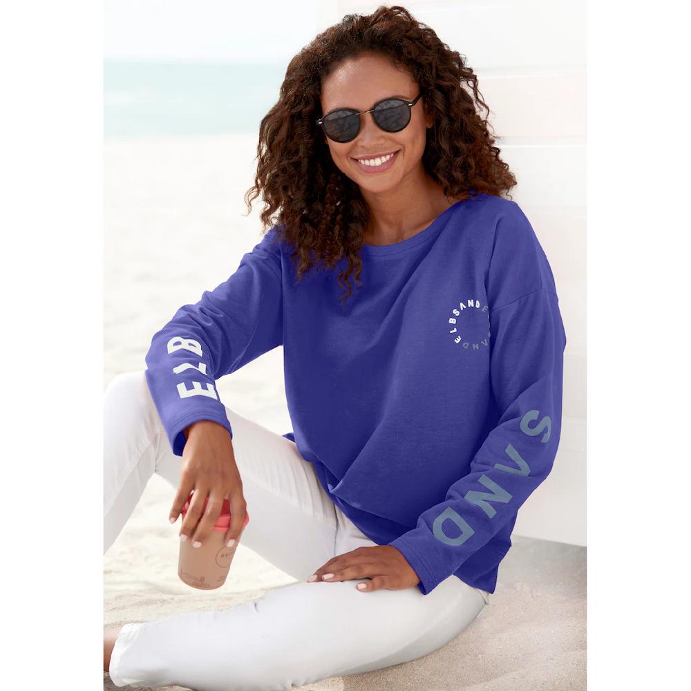 Elbsand Sweatshirt »Anvor« mit Logoprints auf den Ärmeln sportlich-casual