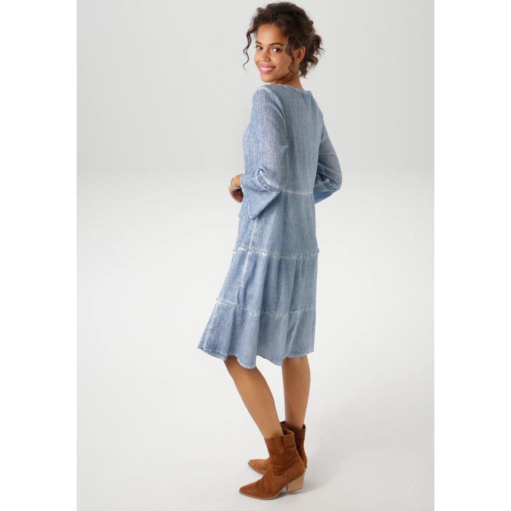 Aniston CASUAL Tunikakleid (mit Jersey-Unterkleid) mit aufwändiger Spitzenverzierung Speichern exportieren