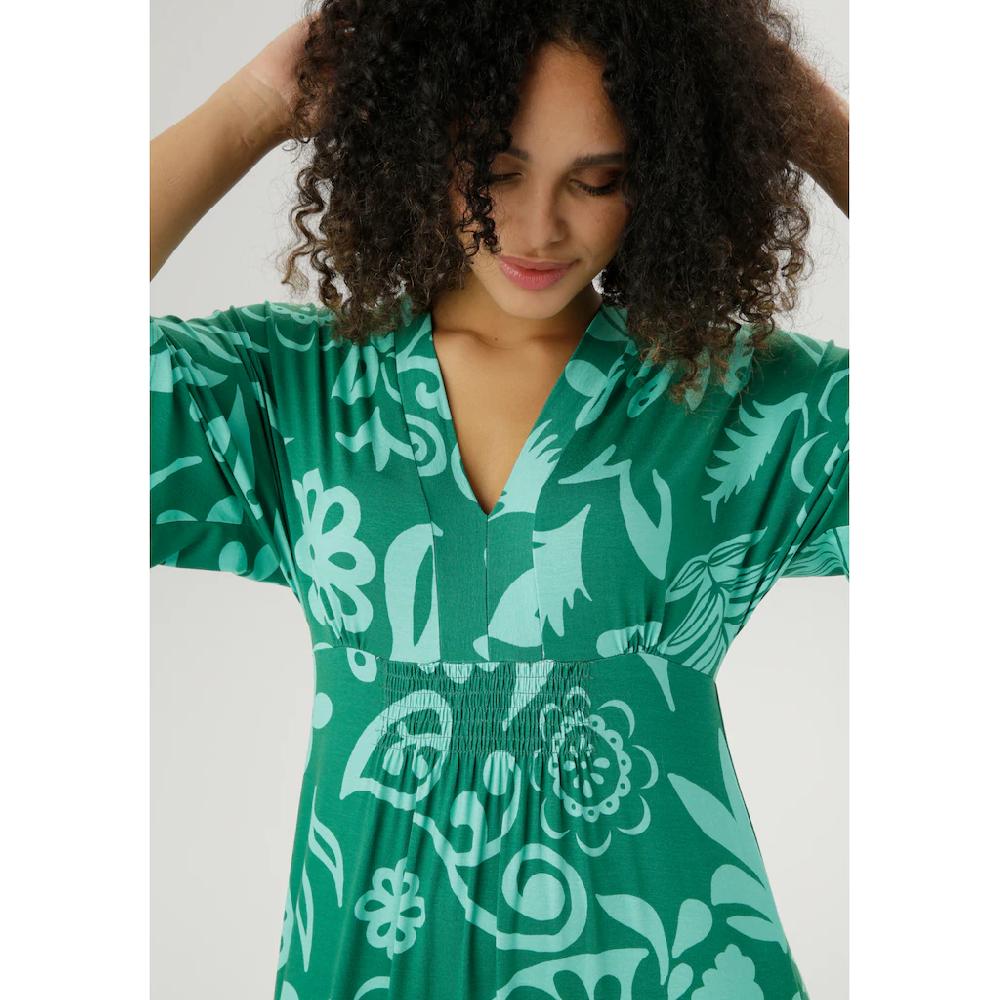 Aniston SELECTED Maxikleid mit weiten 3/4-langen Ärmeln Black Friday Preise