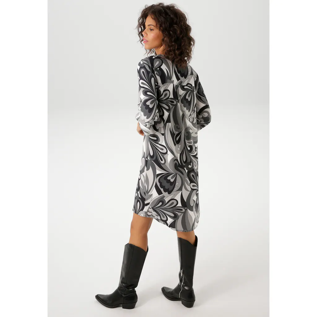 Aniston CASUAL Sommerkleid mit farbharmonischem graphischem Druck Rabatte dieses Monats