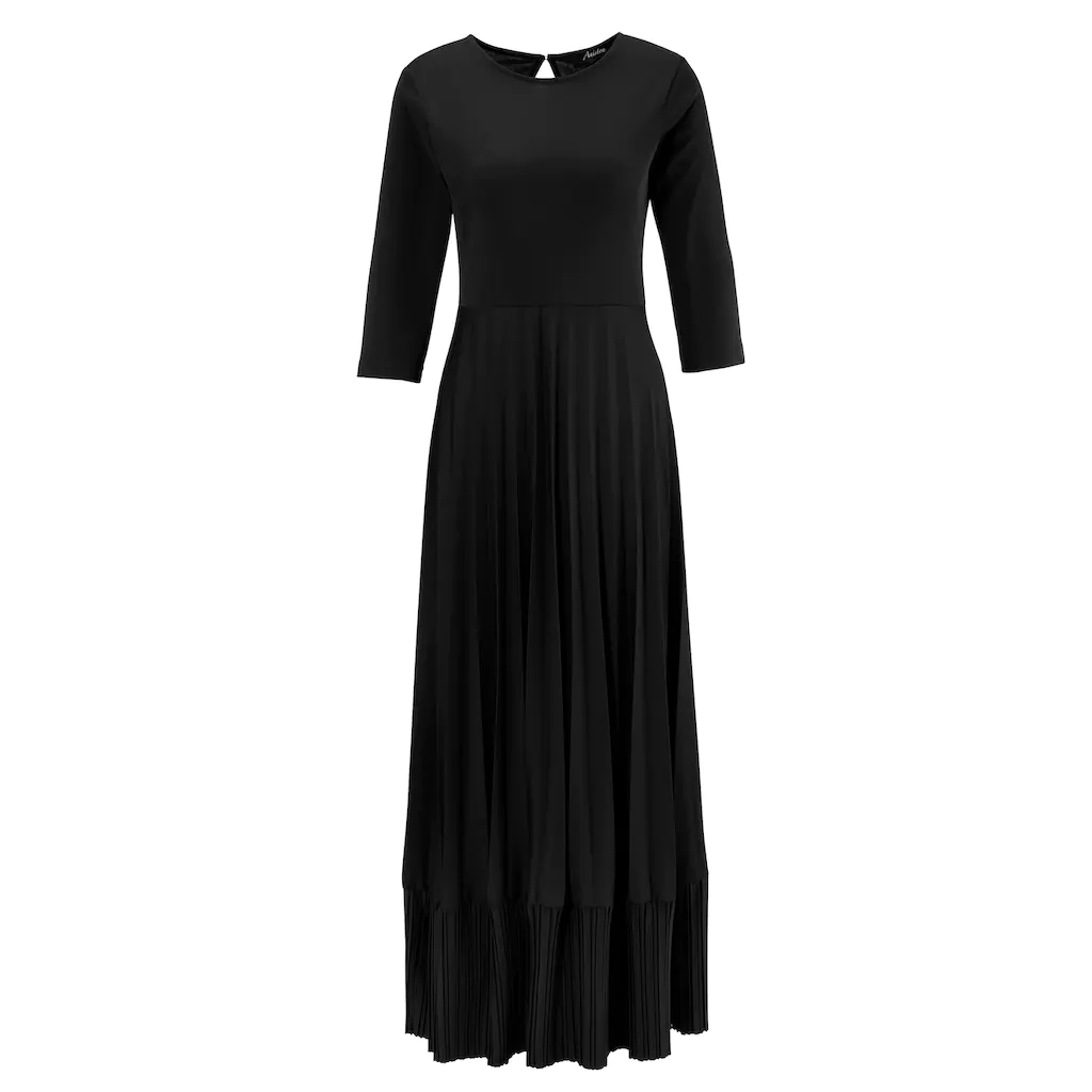 Aniston CASUAL Maxikleid Rockteil mit Volant aus Plissee Hotsell