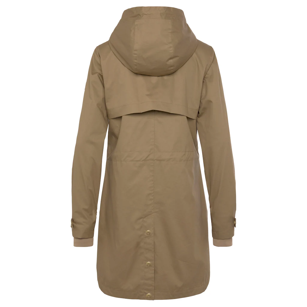 French Connection Outdoorjacke mit Kapuze Saumschlitz mit Druckknöpfen auf der Rückseite Meist gekauft