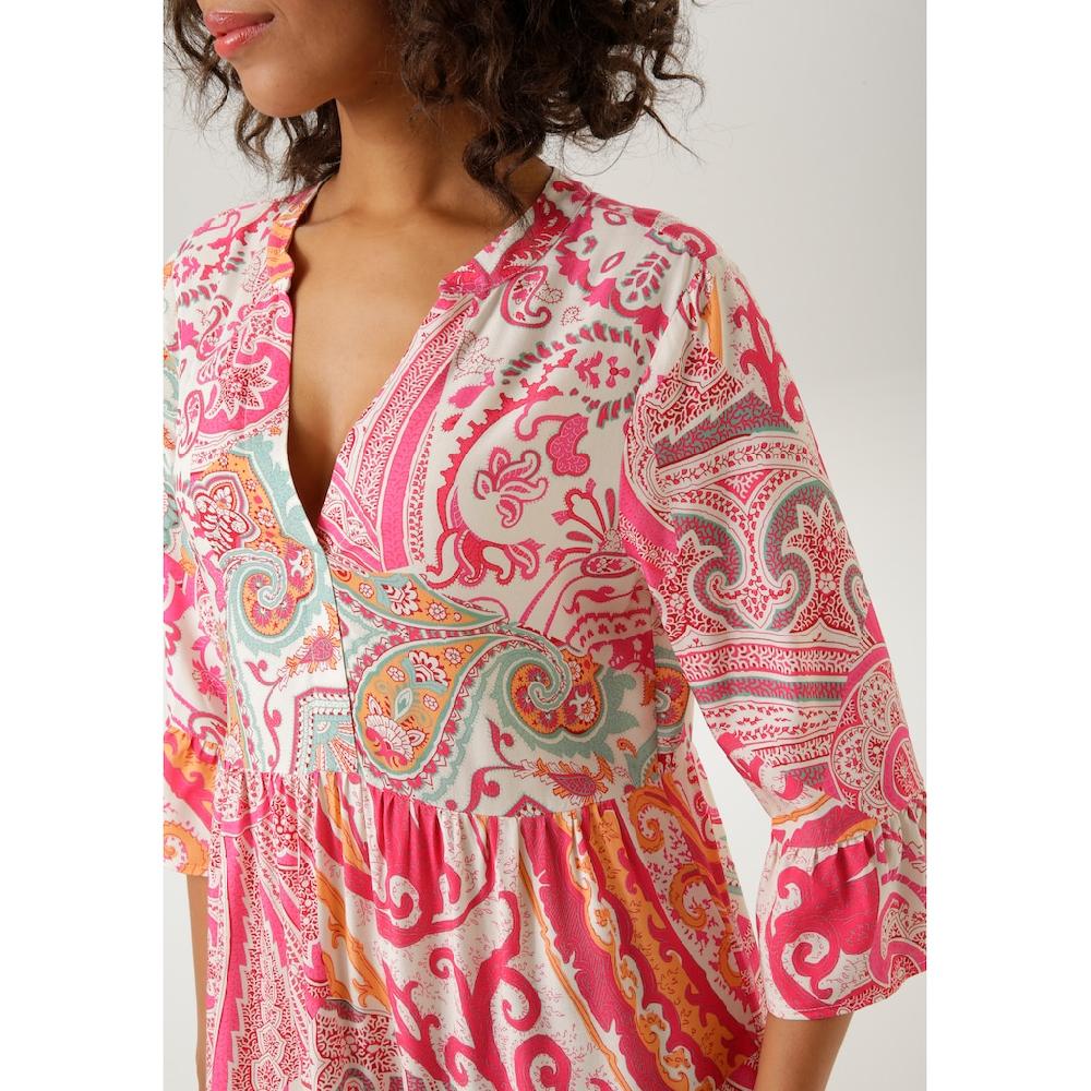 Aniston CASUAL Blusenkleid mit großflächigem Paisley-Druck Online Shopping