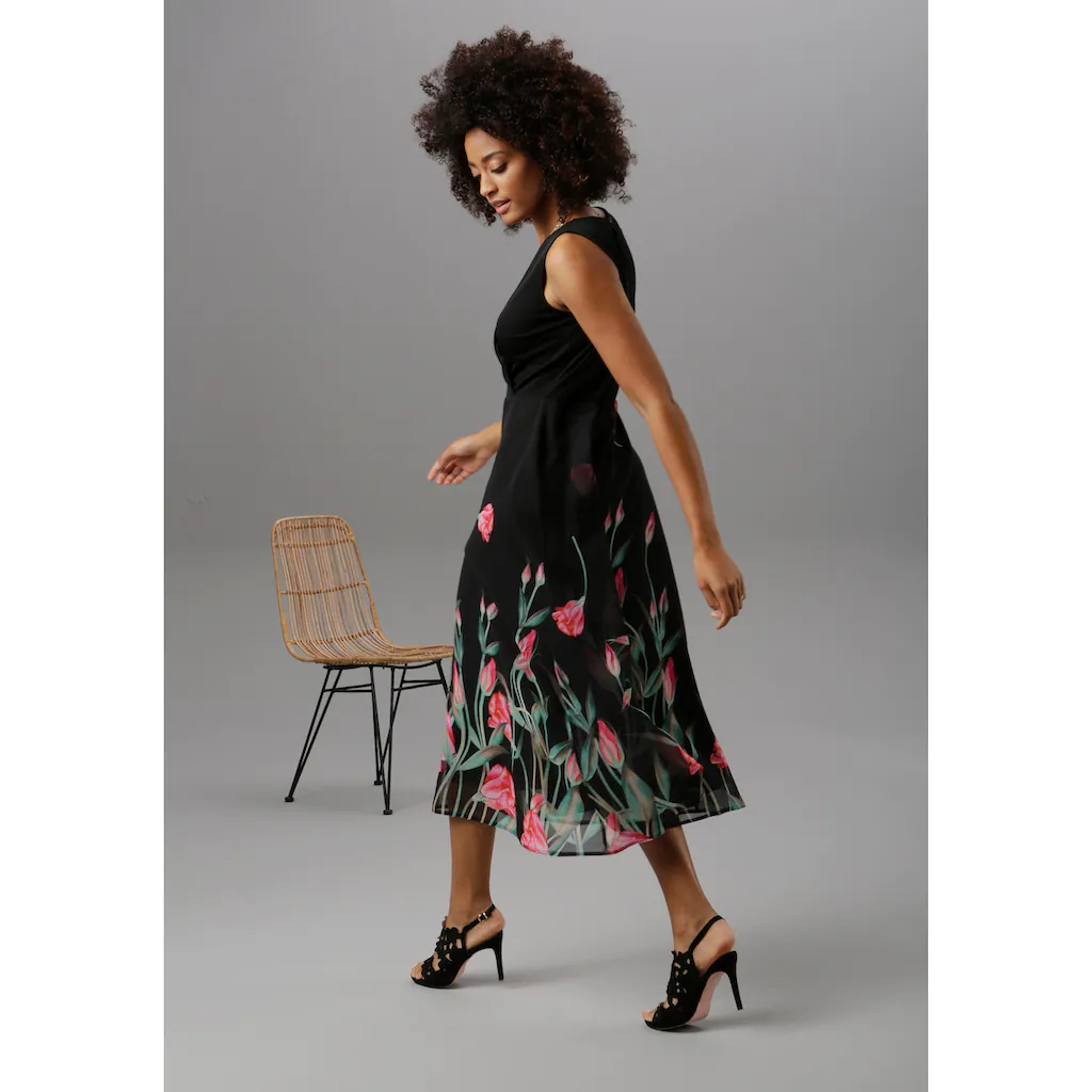 Aniston SELECTED Sommerkleid mit floralem Druck Cyber Monday