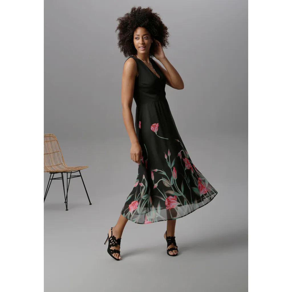 Aniston SELECTED Sommerkleid mit floralem Druck Cyber Monday