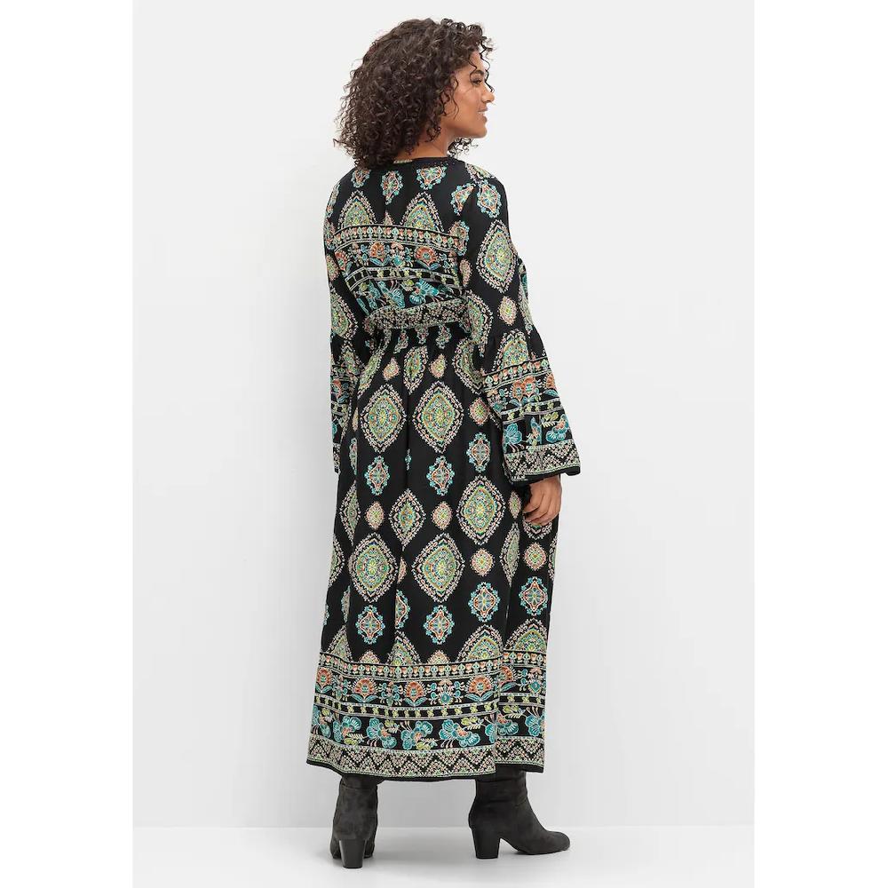 sheego by Joe Browns Maxikleid »Große Größen« im Boho-Stil mit Trompetenärmeln Jubiläumsangebot