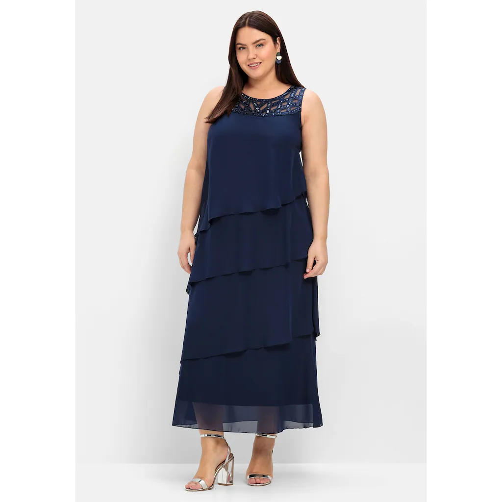 Sheego Abendkleid »Große Größen« in figurumspielender Form