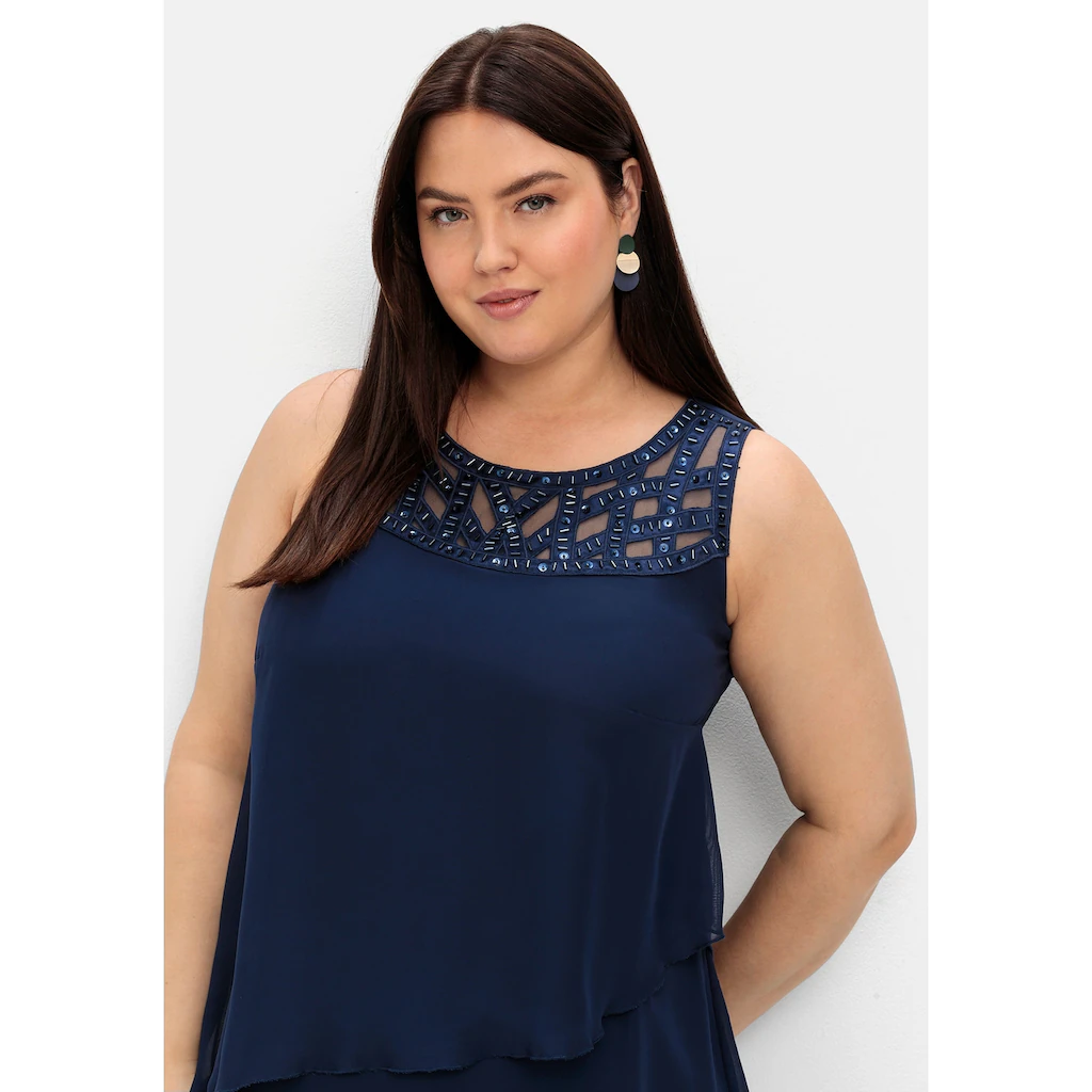 Sheego Abendkleid »Große Größen« in figurumspielender Form Blitzangebot