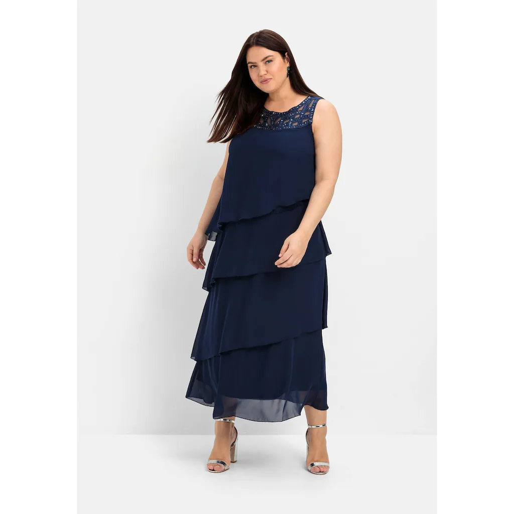 Sheego Abendkleid »Große Größen« in figurumspielender Form Blitzangebot