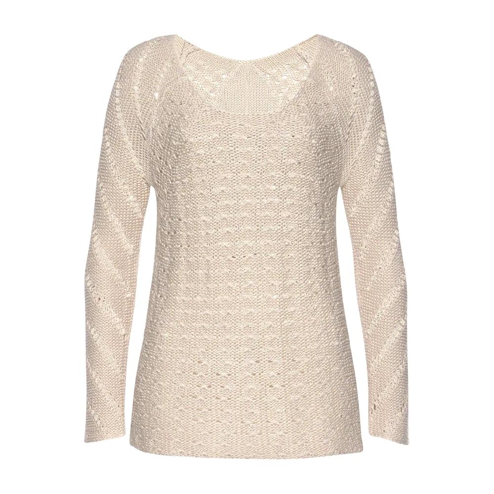 LASCANA Ajourpullover mit tollem Lochstrickmuster Strandpullover leicht transparent Bestseller