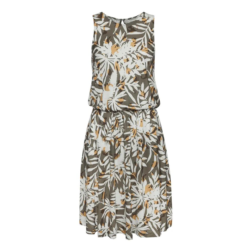 Vivance Jerseykleid mit Blätterdruck kurzes Sommerkleid Strandkleid JETZT KAUFEN