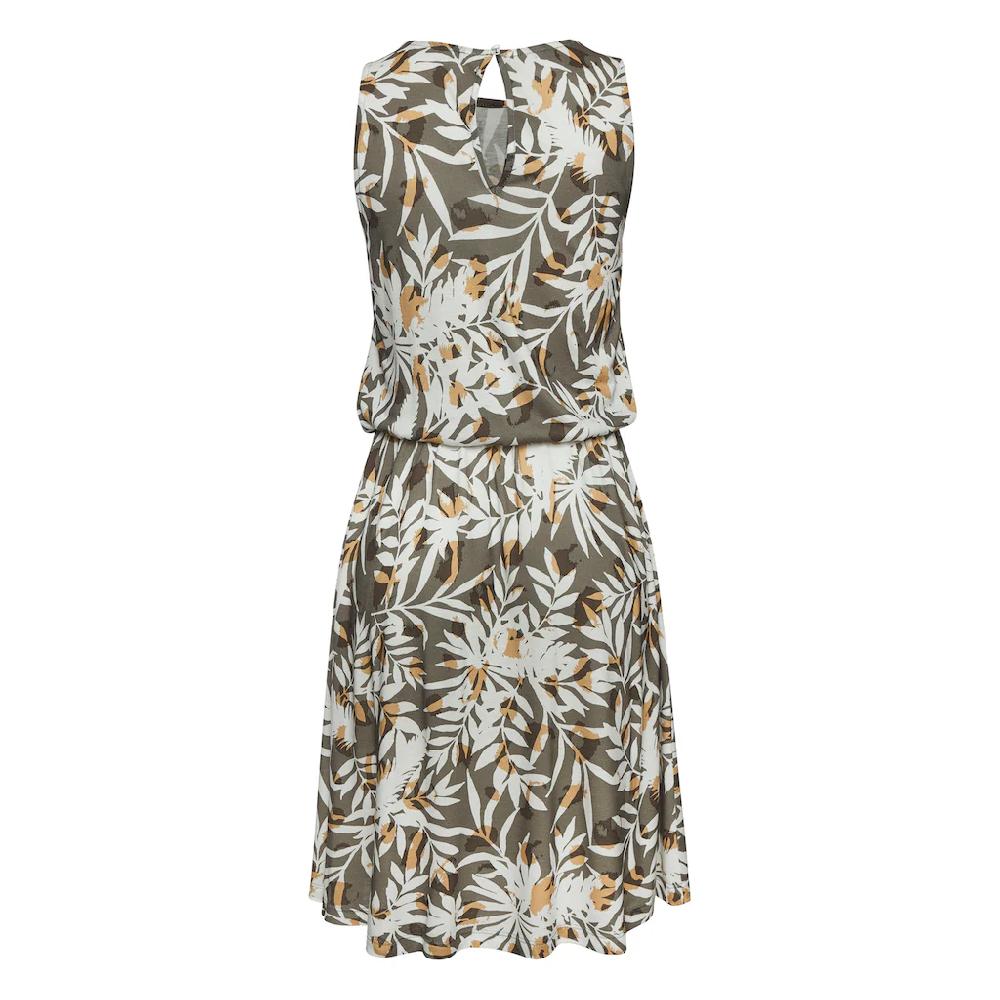 Vivance Jerseykleid mit Blätterdruck kurzes Sommerkleid Strandkleid JETZT KAUFEN