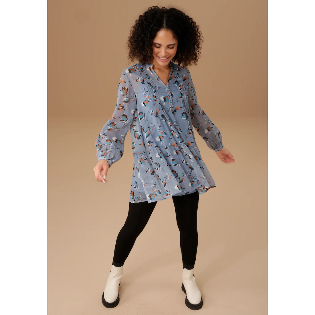 Aniston SELECTED Longbluse mit dekorativer Biesenverzierung Bis zu 55% Rabatt