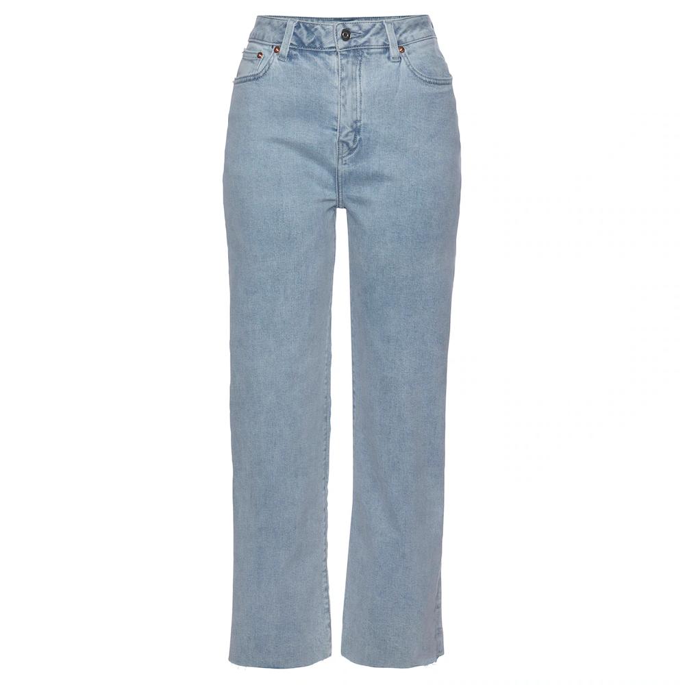 Buffalo Weite Jeans mit leicht ausgefranstem Beinabschluss Culotte Jeans in 7/8-Länge Riesige Rabatte