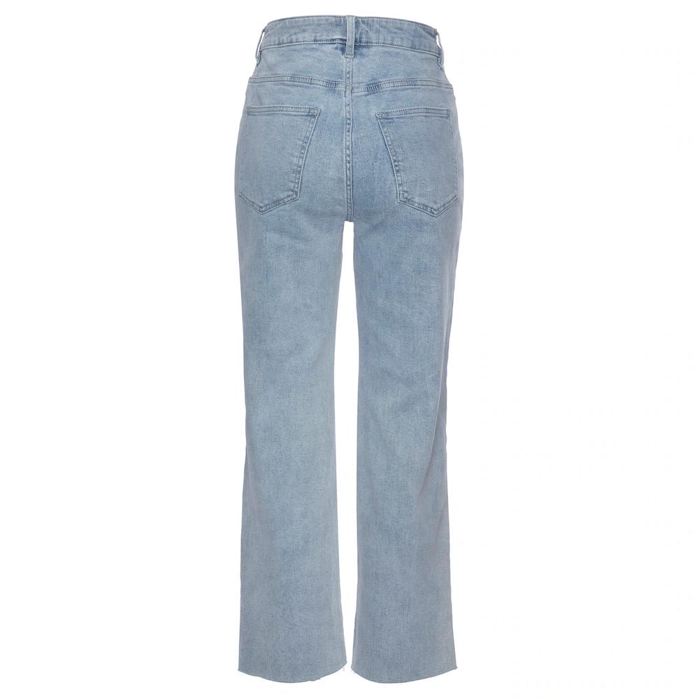 Buffalo Weite Jeans mit leicht ausgefranstem Beinabschluss Culotte Jeans in 7/8-Länge Riesige Rabatte