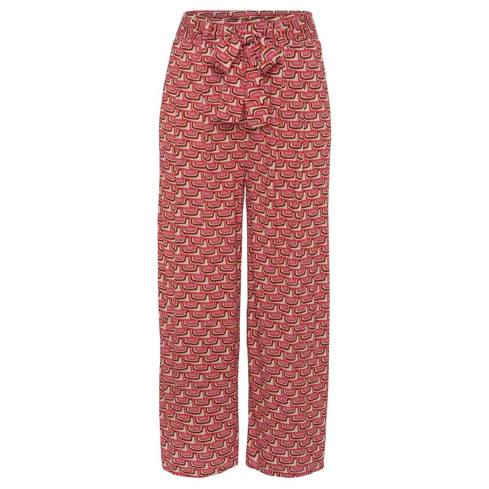 Vivance Culotte (mit Bindegürtel) mit Retroprint leichte Jerseyhose Sommerhose 50% Rabatt mit kostenlosem Versand