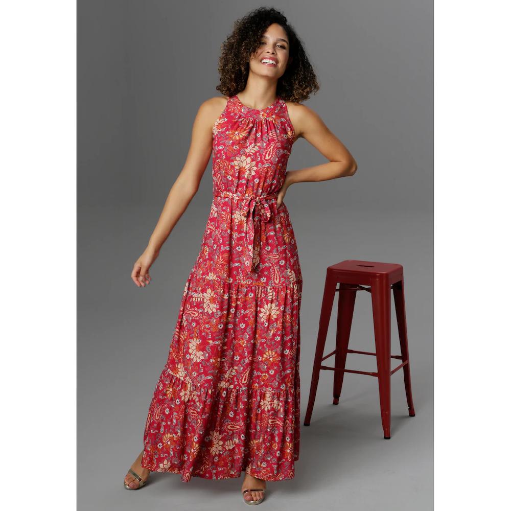 Aniston CASUAL Sommerkleid mit fantasievollem Blumendruck Clearance-Verkauf