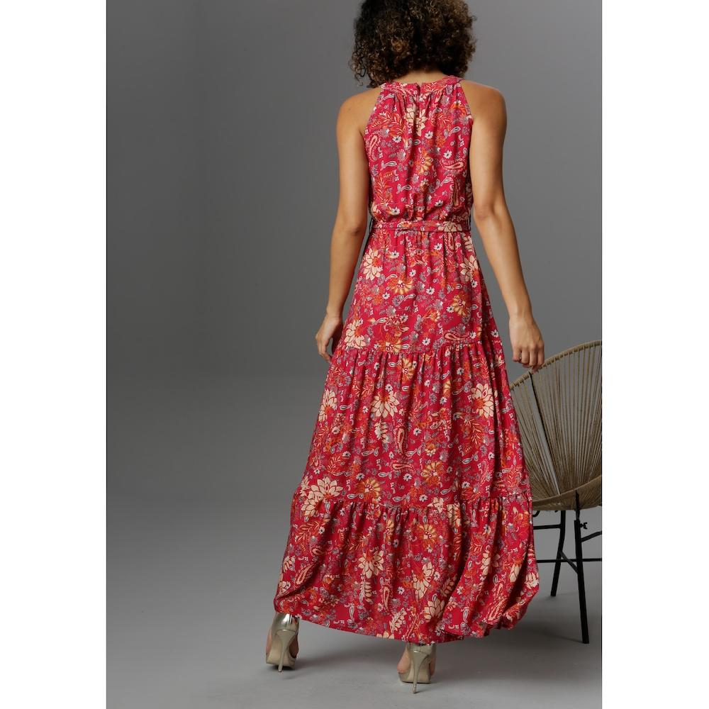 Aniston CASUAL Sommerkleid mit fantasievollem Blumendruck Clearance-Verkauf
