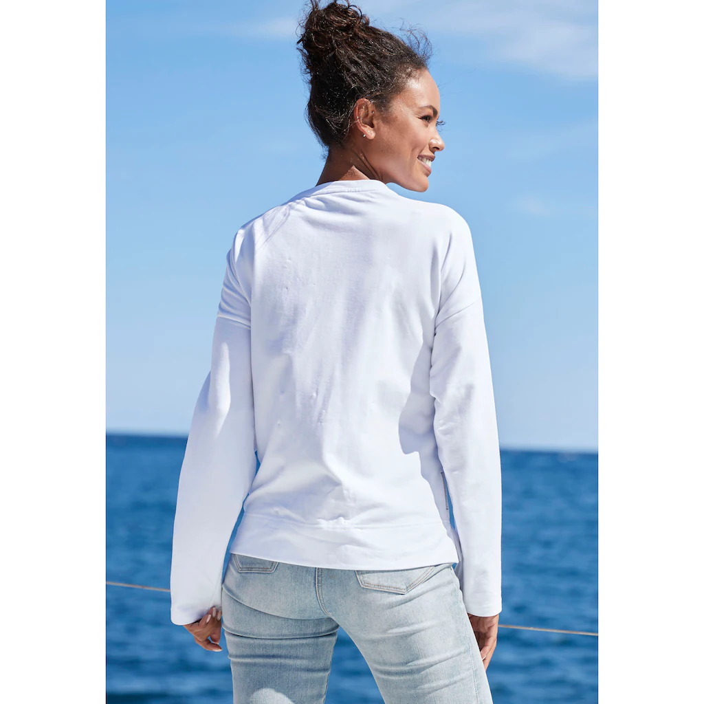 Elbsand Sweatshirt »Aliisa« mit Logodruck vorne Basic-Passform sportlich-casual Fabrikladen