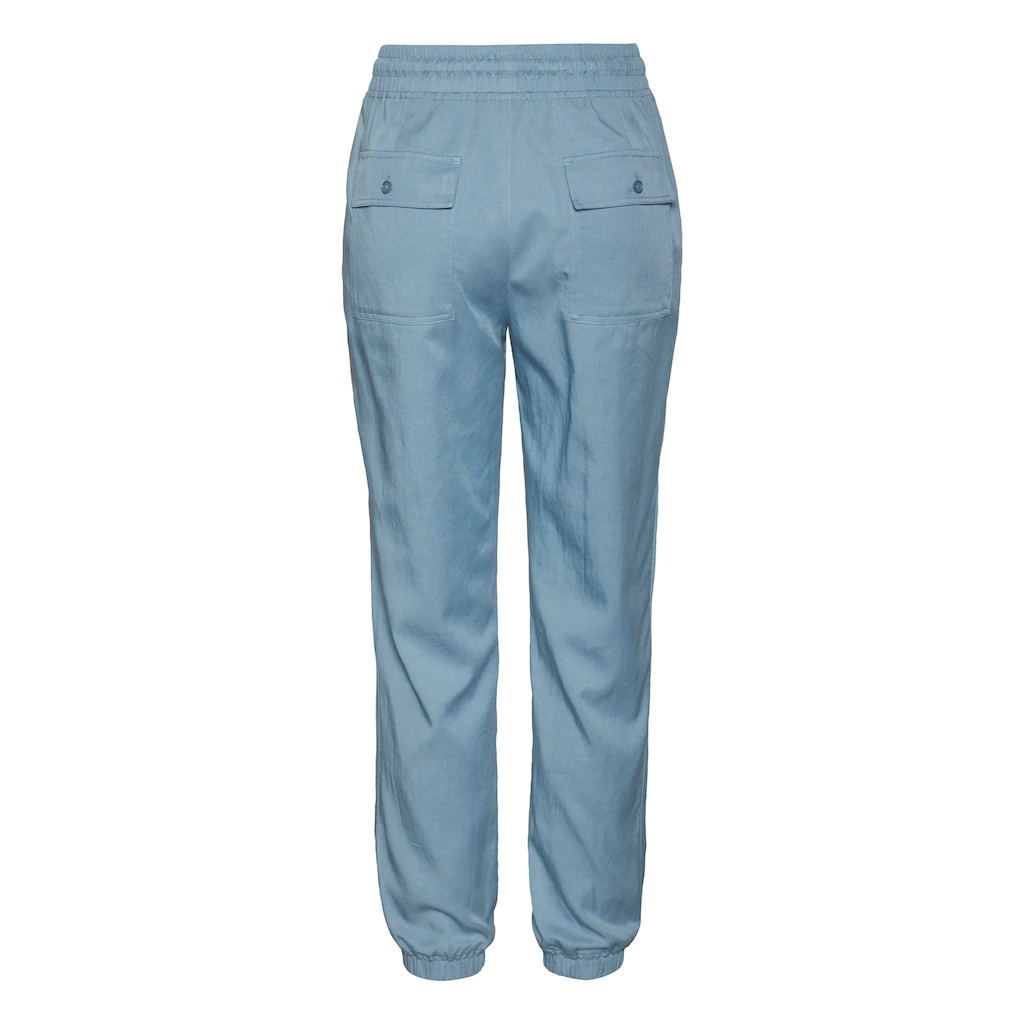 LASCANA Schlupfhose aus Webware elastische Stoffhose mit Taschen 2025