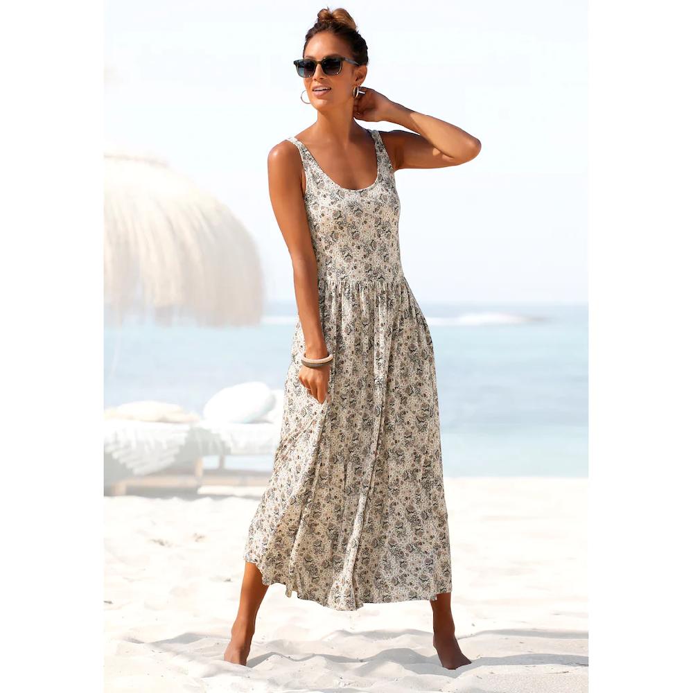Vivance Midikleid mit Blümchenprint luftiges Sommerkleid Strandkleid