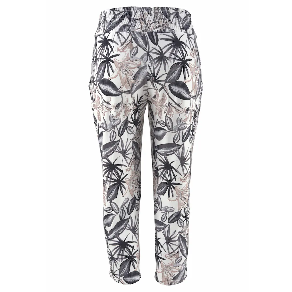 Buffalo Jerseyhose mit Alloverdruck und Taschen 7/8-Hose Stoffhose elastisch Limitierter Zeitrabatt