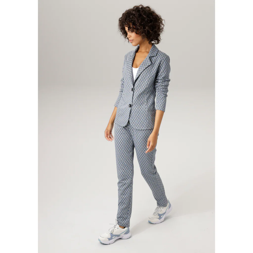 Aniston CASUAL Sweatblazer im extravagantem Karo-Dessin Kauf eins, bekomm eins gratis