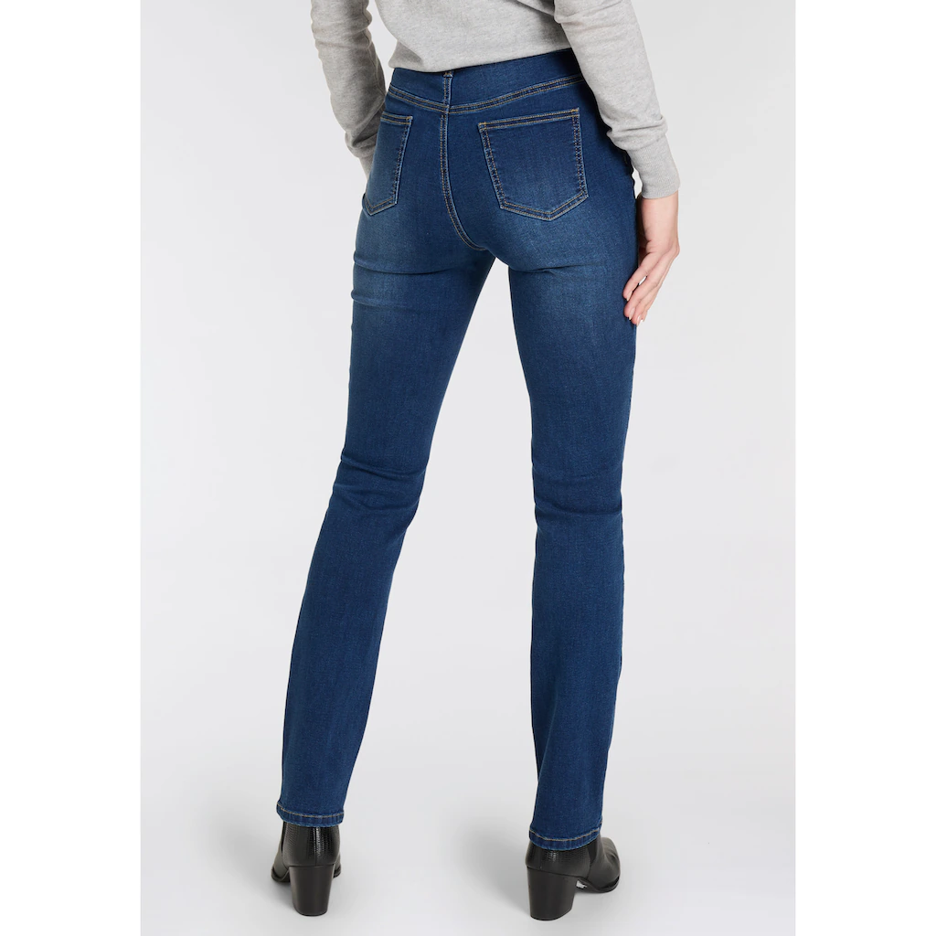 Arizona Gerade Jeans »Ultra-Stretch« normale Passform Comfort Fit Used-Look-Waschung VIP-Rabatte