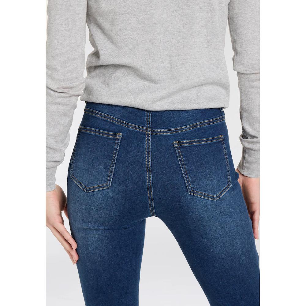 Arizona Gerade Jeans »Ultra-Stretch« normale Passform Comfort Fit Used-Look-Waschung VIP-Rabatte