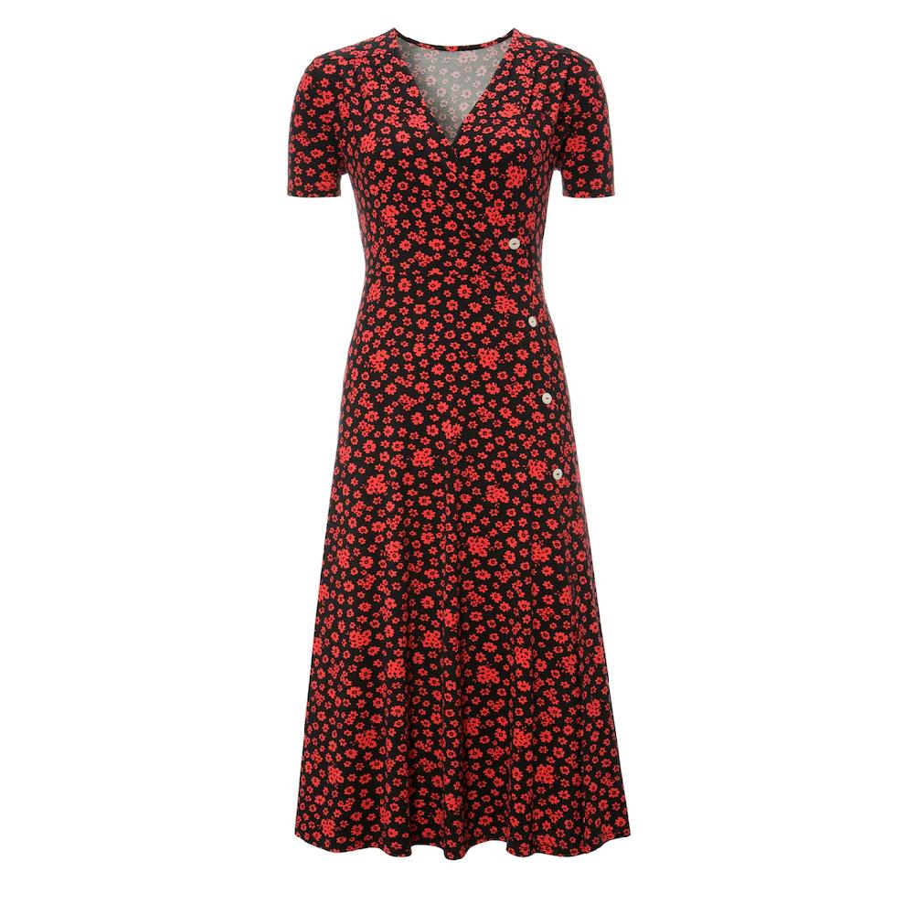 Aniston CASUAL Jerseykleid in Wickeloptik JETZT KAUFEN