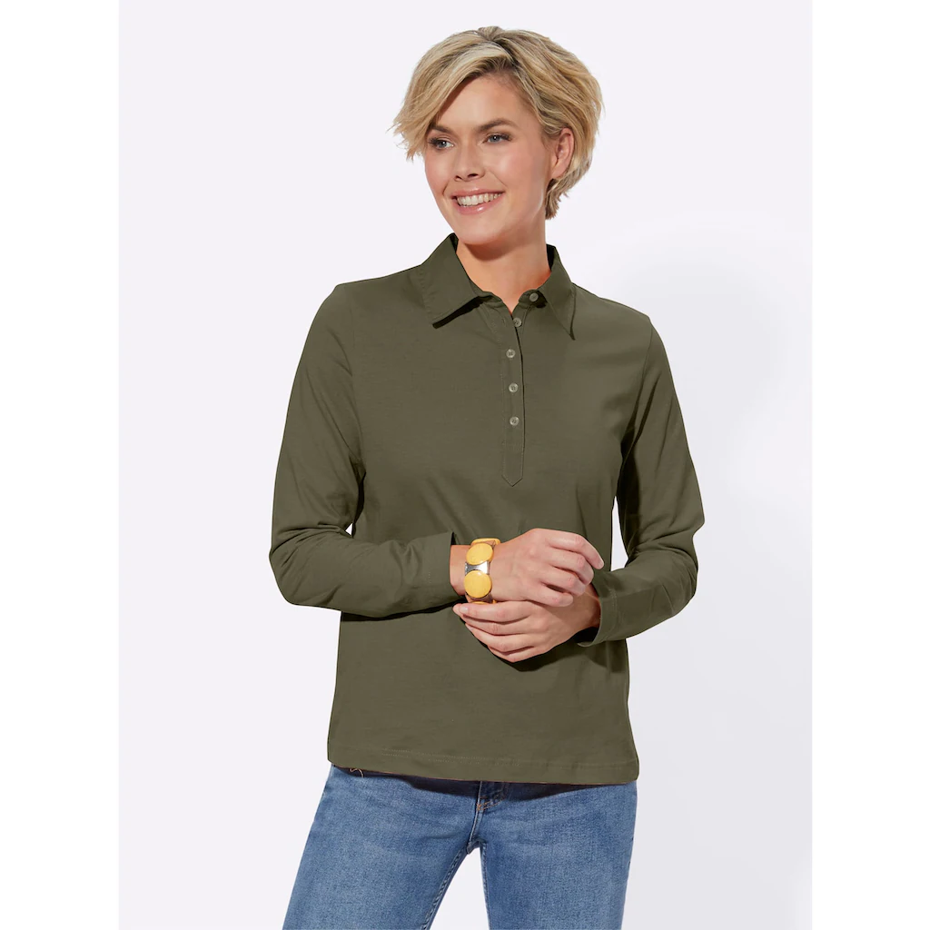 Casual Looks Langarm-Poloshirt »Poloshirt« (1 tlg.) Bis zu 50% Rabatt