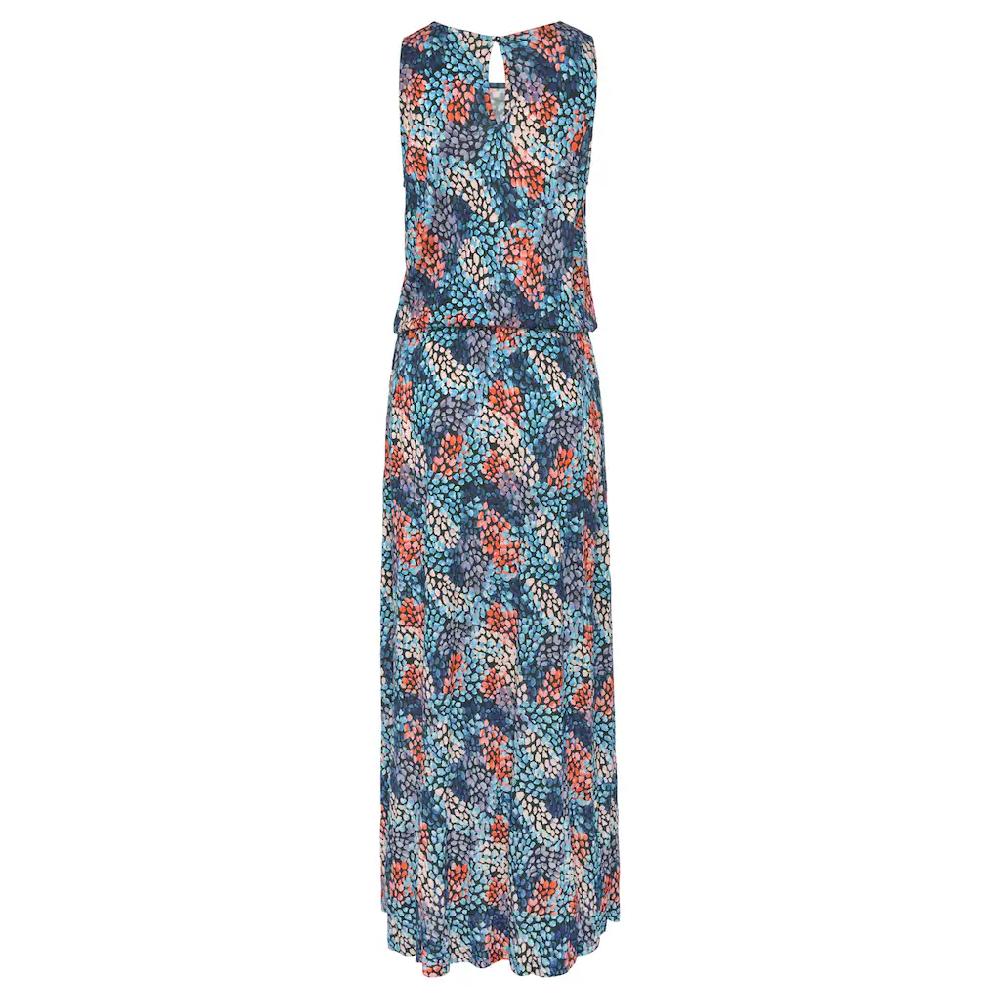 s.Oliver Maxikleid mit Tupfenprint und Schlitz weiches Jerseykleid Sommerkleid Bis zu 60% Rabatt