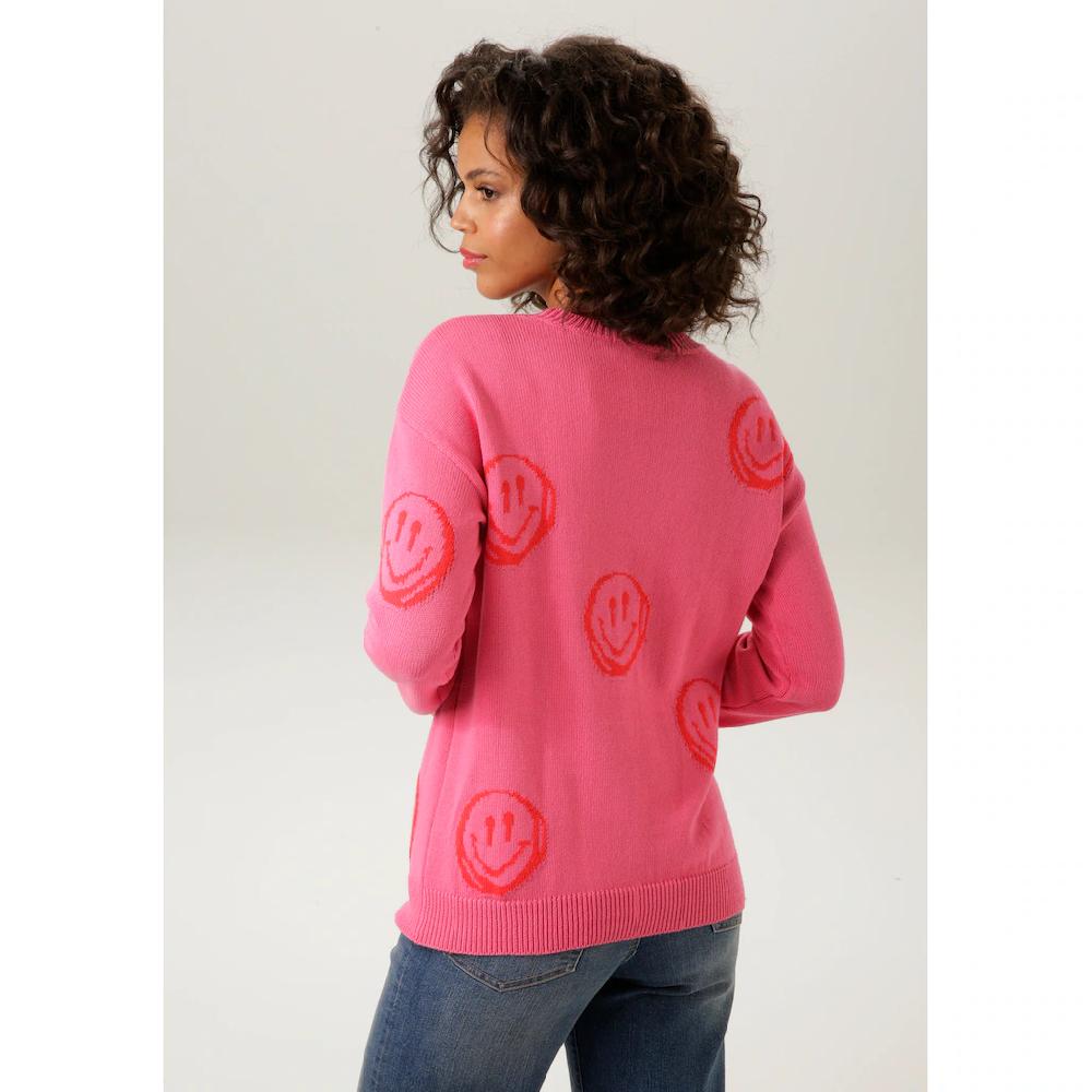 Aniston CASUAL Strickpullover mit eingestrickten Smileys Bis zu 65% Rabatt