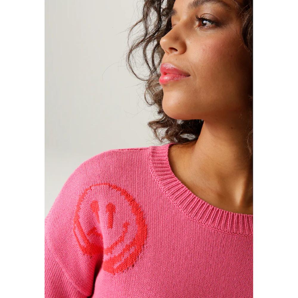 Aniston CASUAL Strickpullover mit eingestrickten Smileys Bis zu 65% Rabatt