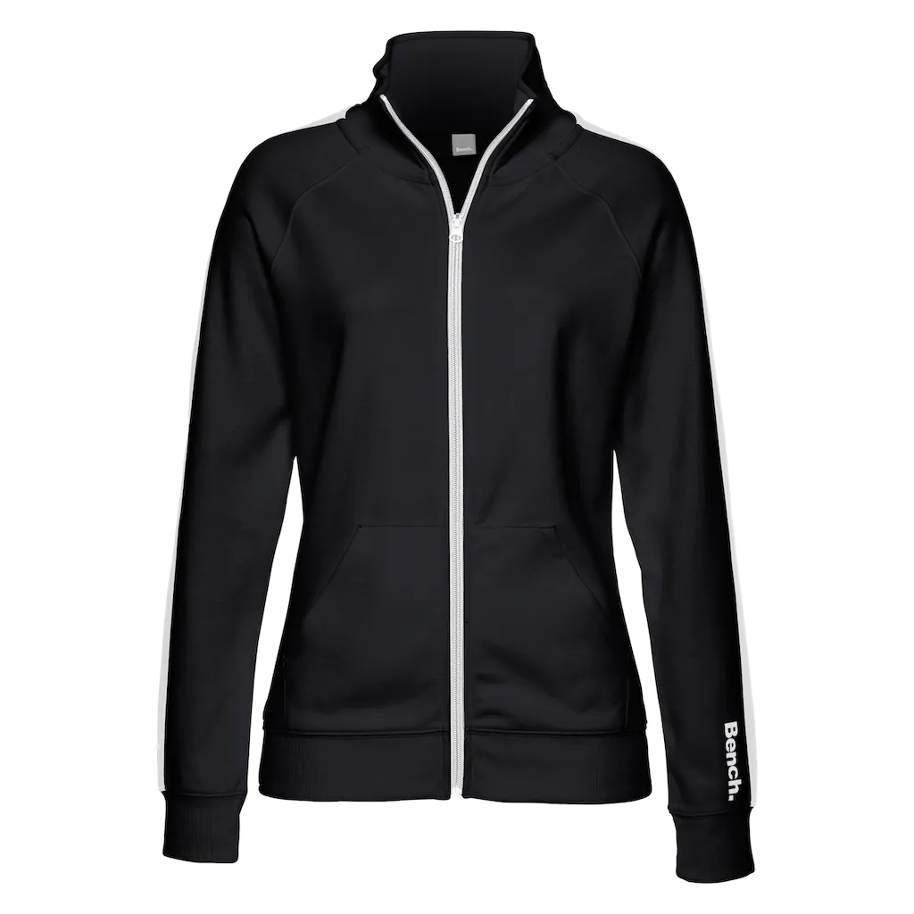 Bench. Loungewear Sweatjacke mit Seitenstreifen und Stehkragen Loungewear Vierteljährliche Förderung