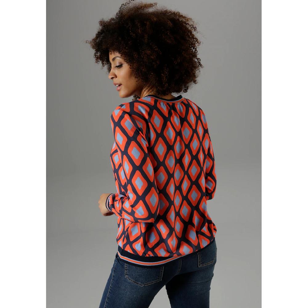 Aniston SELECTED Shirtbluse mit sportiven Bündchen Super Rabatt