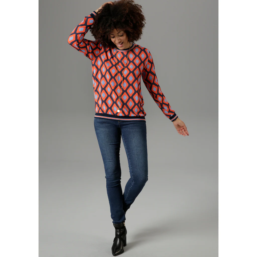 Aniston SELECTED Shirtbluse mit sportiven Bündchen Super Rabatt