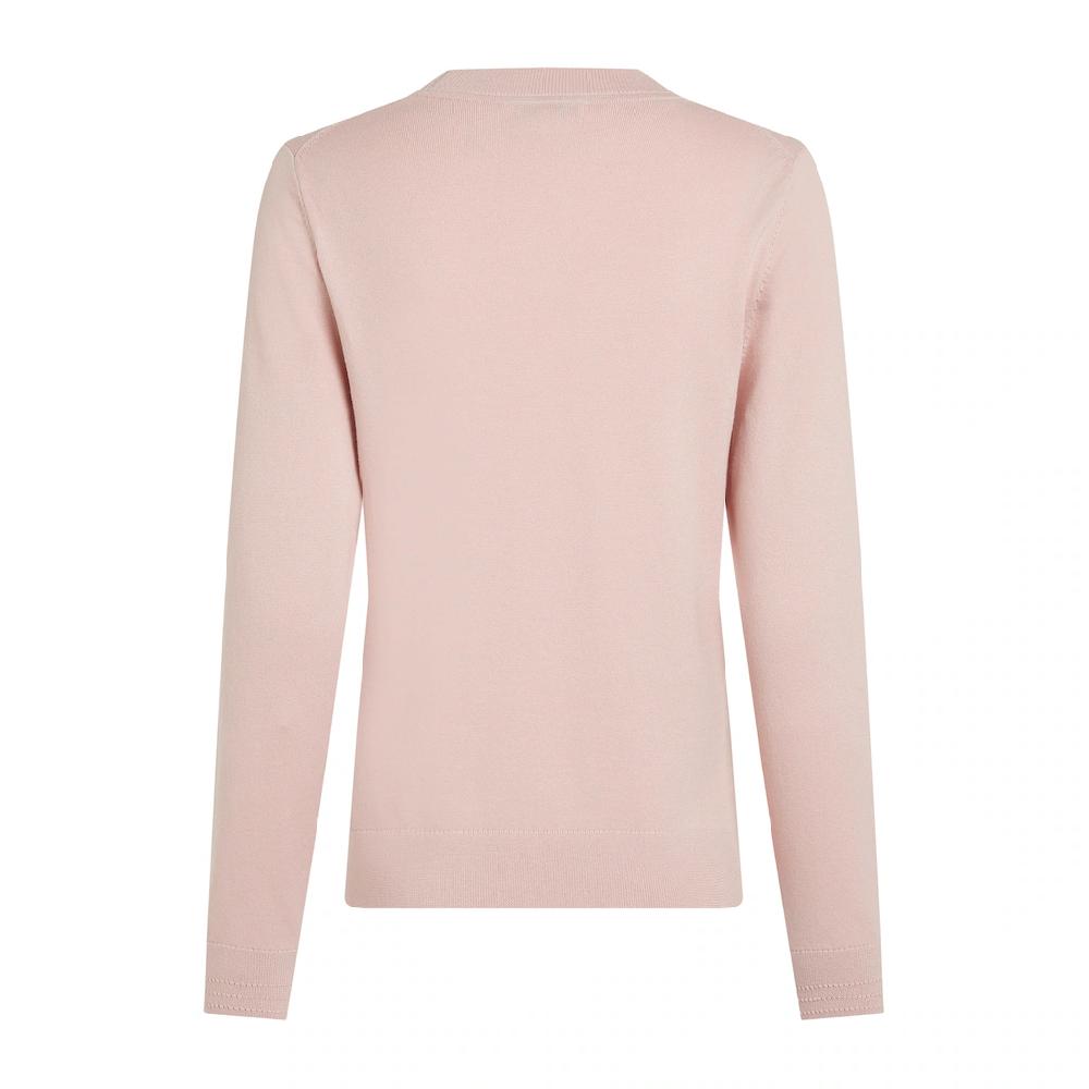 Tommy Hilfiger Rundhalspullover »CO JERSEY STITCH LS C-NK SWT« mit Logostickerei Clearance-Verkauf