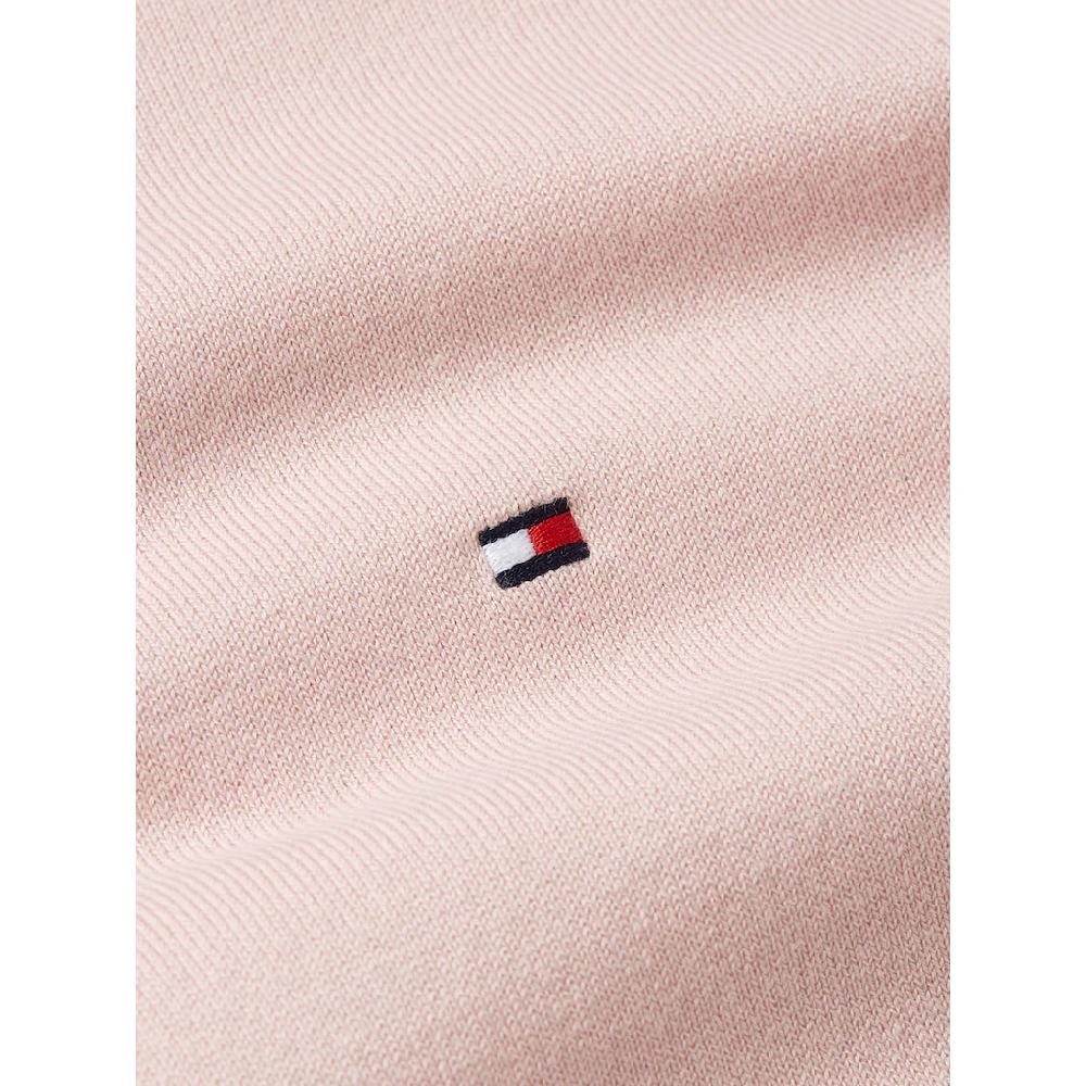 Tommy Hilfiger Rundhalspullover »CO JERSEY STITCH LS C-NK SWT« mit Logostickerei Clearance-Verkauf